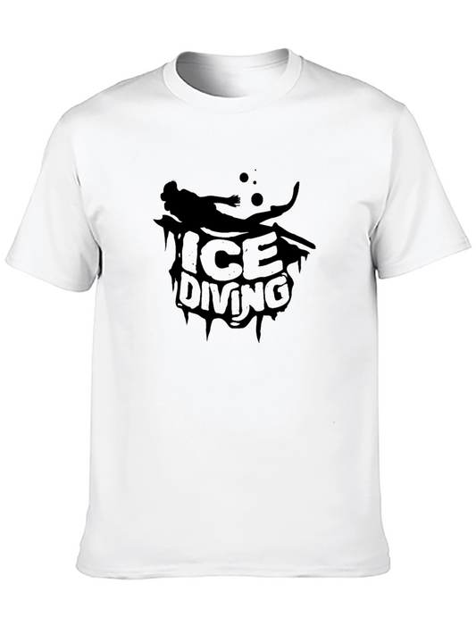 Ice Diving Black T-Shirt - Unique Graphic Tee