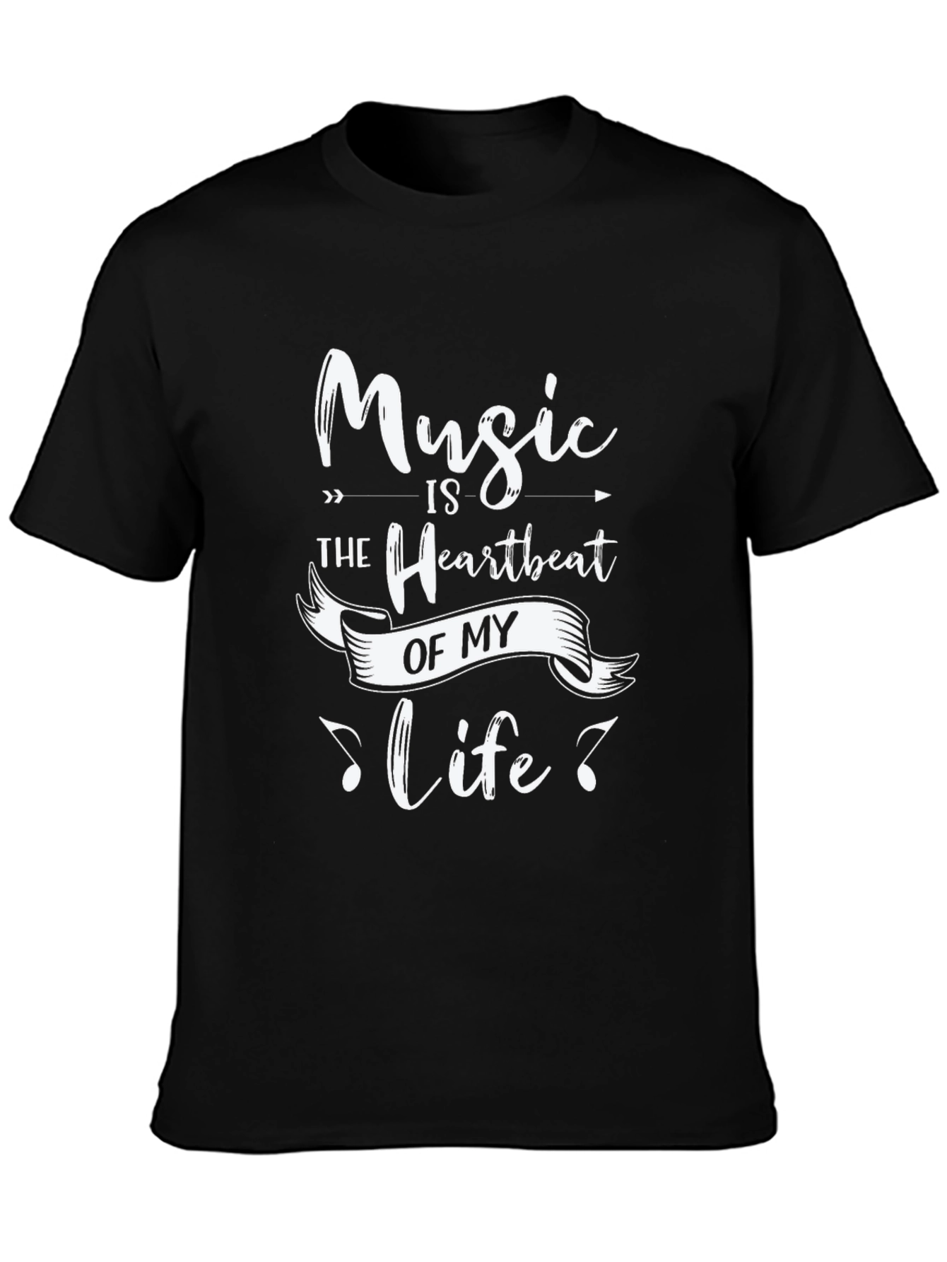 Music is the Heartbeat of My Life T-Shirt