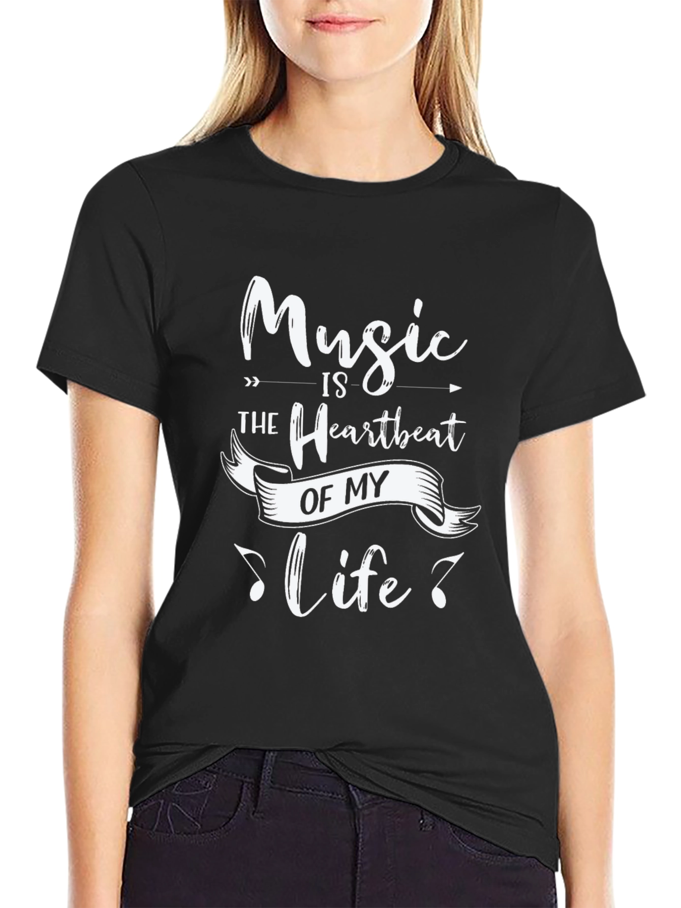 Music is the Heartbeat of My Life T-Shirt
