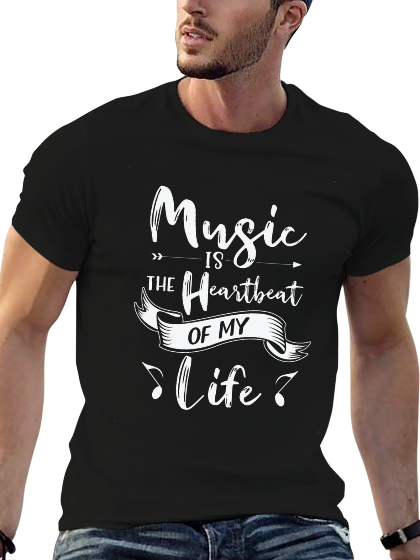 Music is the Heartbeat of My Life T-Shirt
