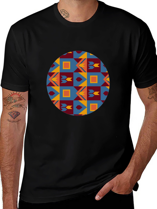 Geometric Circle Pattern Tee