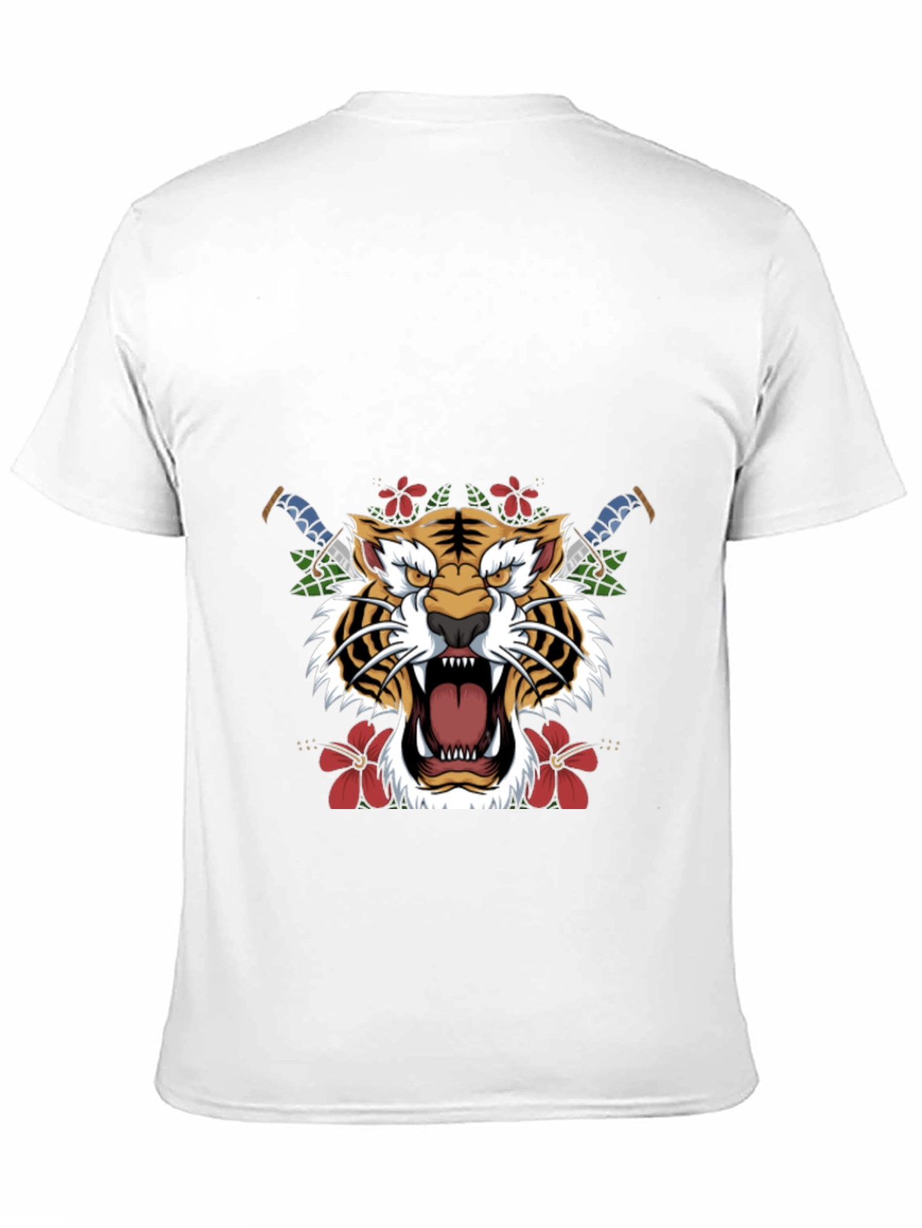 Tiger Graphic Print Black T-Shirt