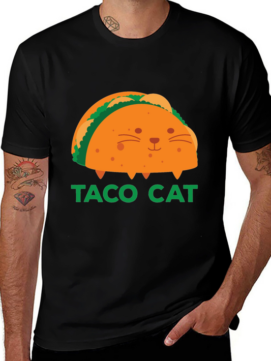 Taco Cat Graphic T-Shirt - Funny Foodie Tee