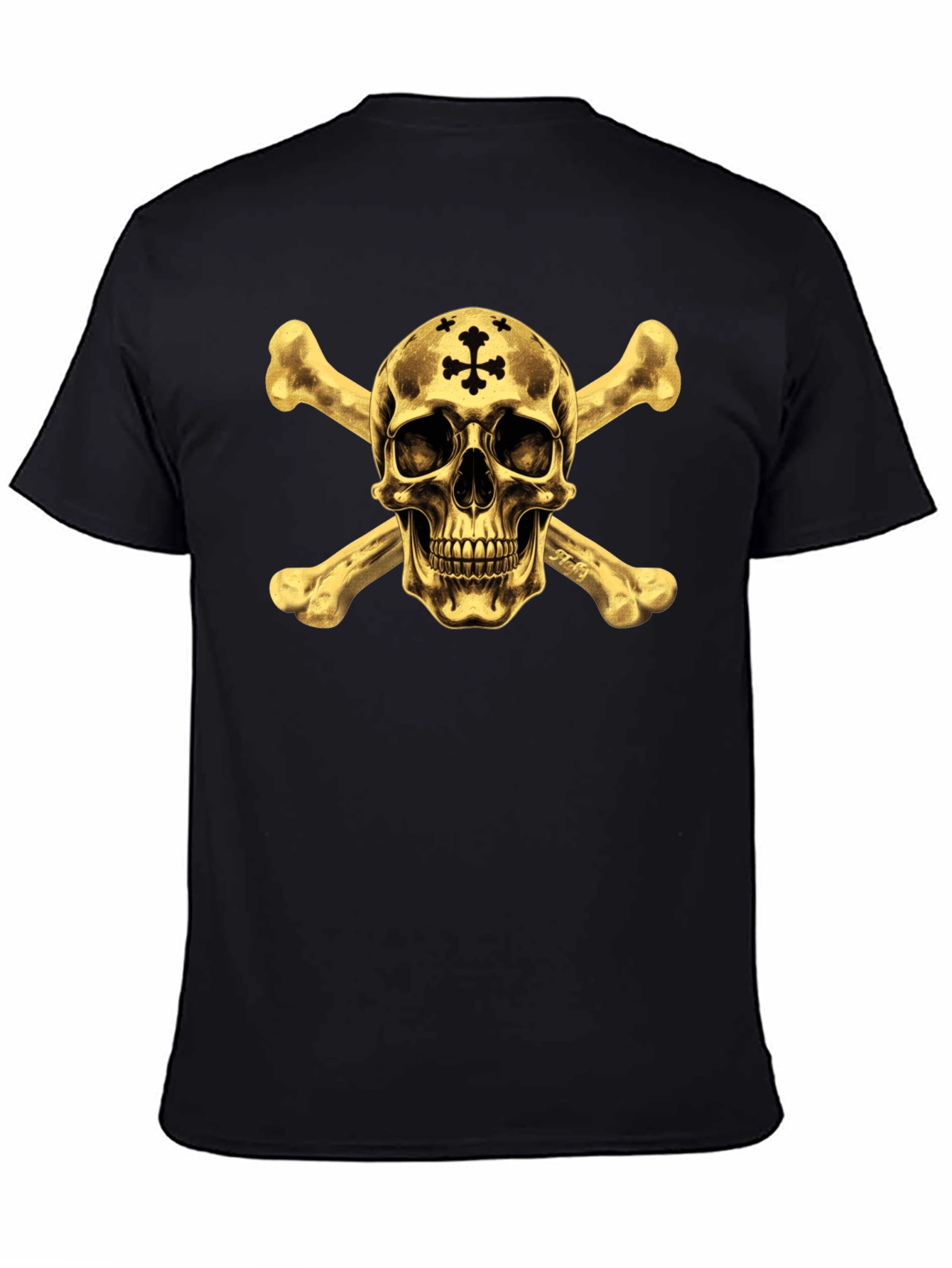 Skull & Crossbones Graphic Tee - Black