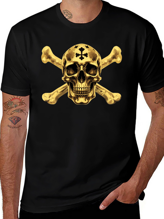 Skull & Crossbones Graphic Tee - Black
