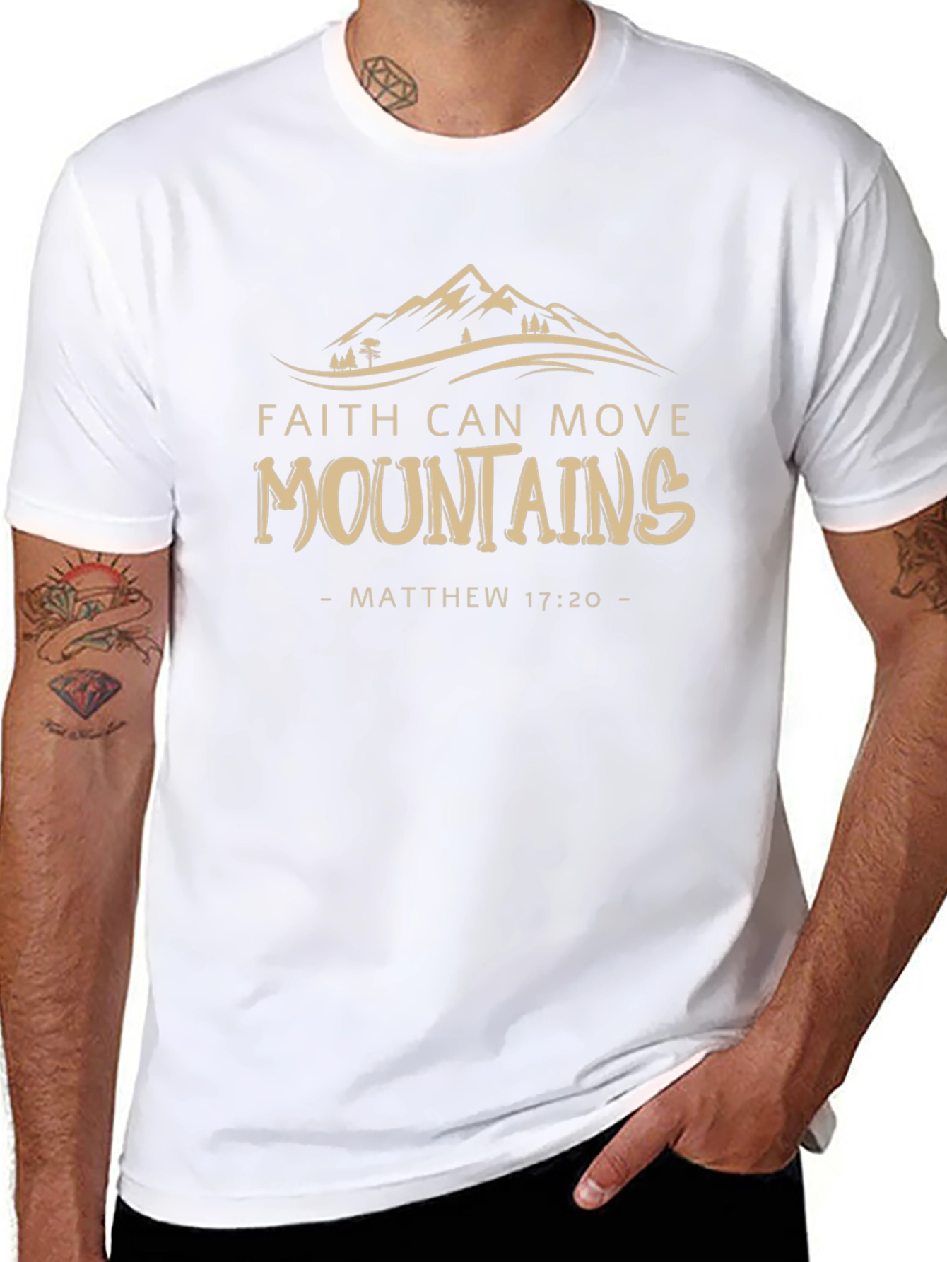 Faith Can Move Mountains Tee - Matthew 17:20
