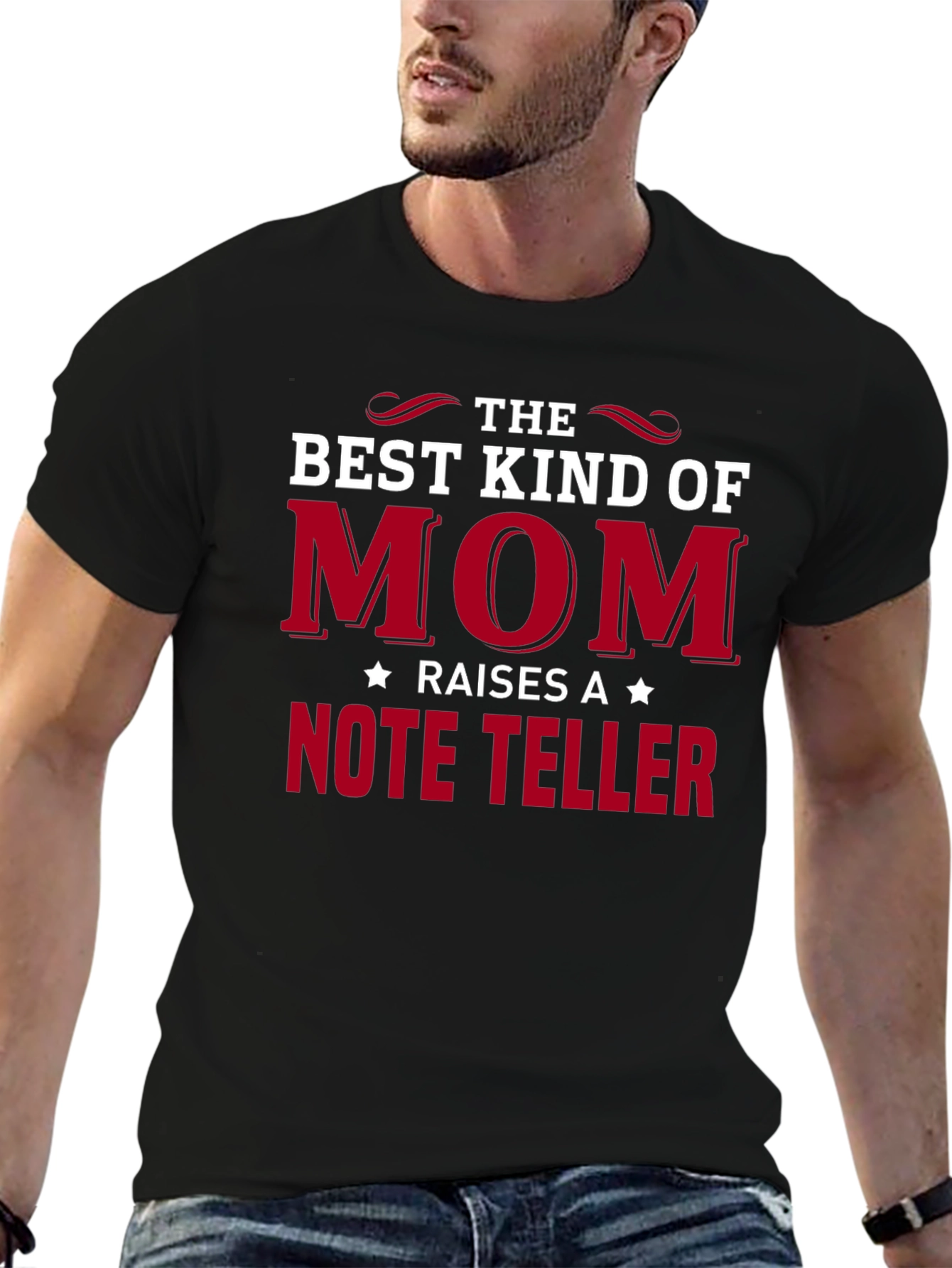 Best Kind of Mom Raises a Note Teller T-Shirt