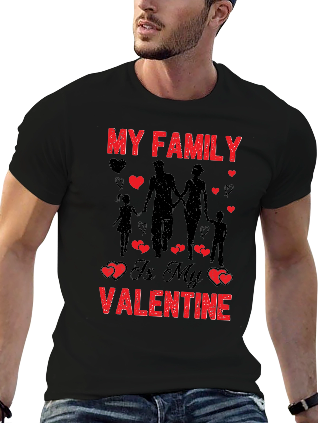My Family Valentines Day Graphic Tee