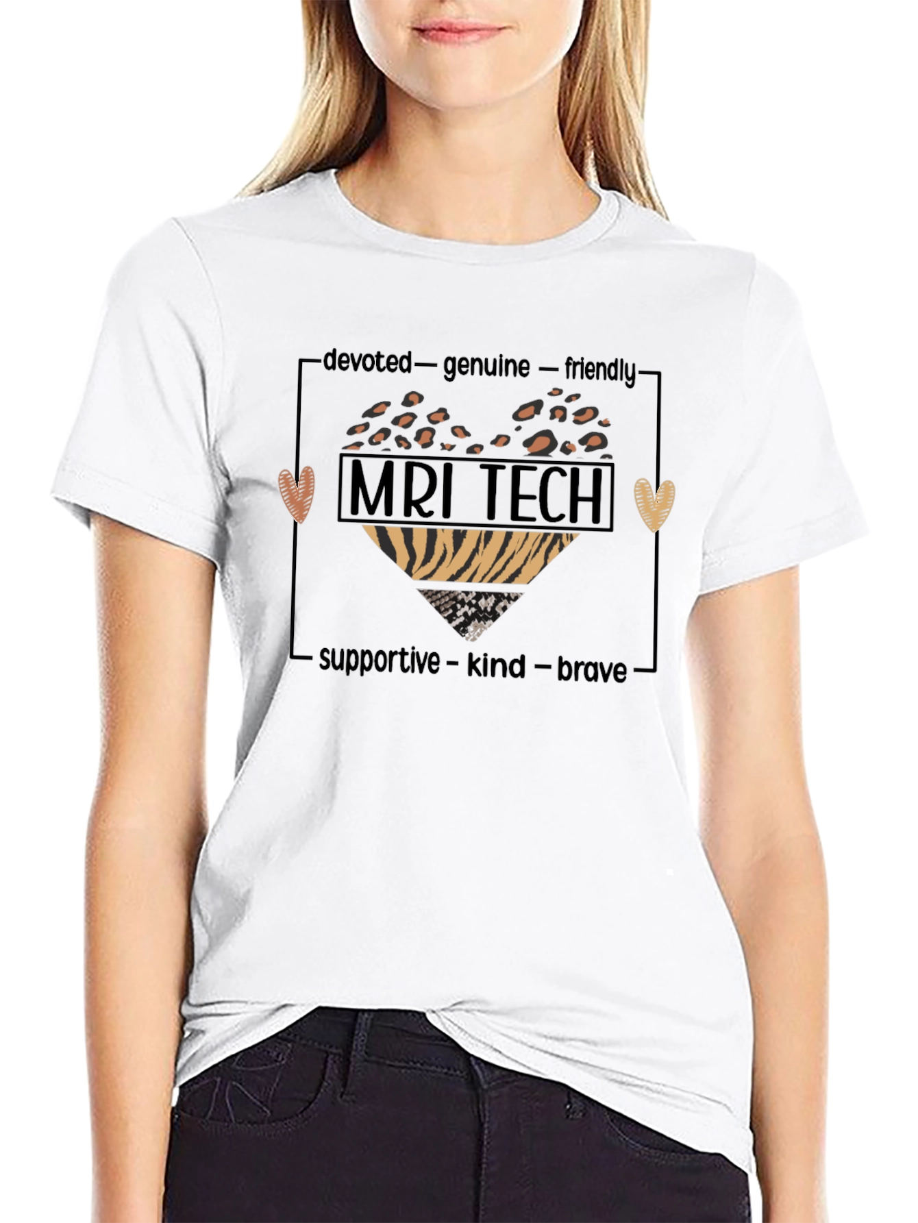 MRI Tech Heart Graphic T-Shirt