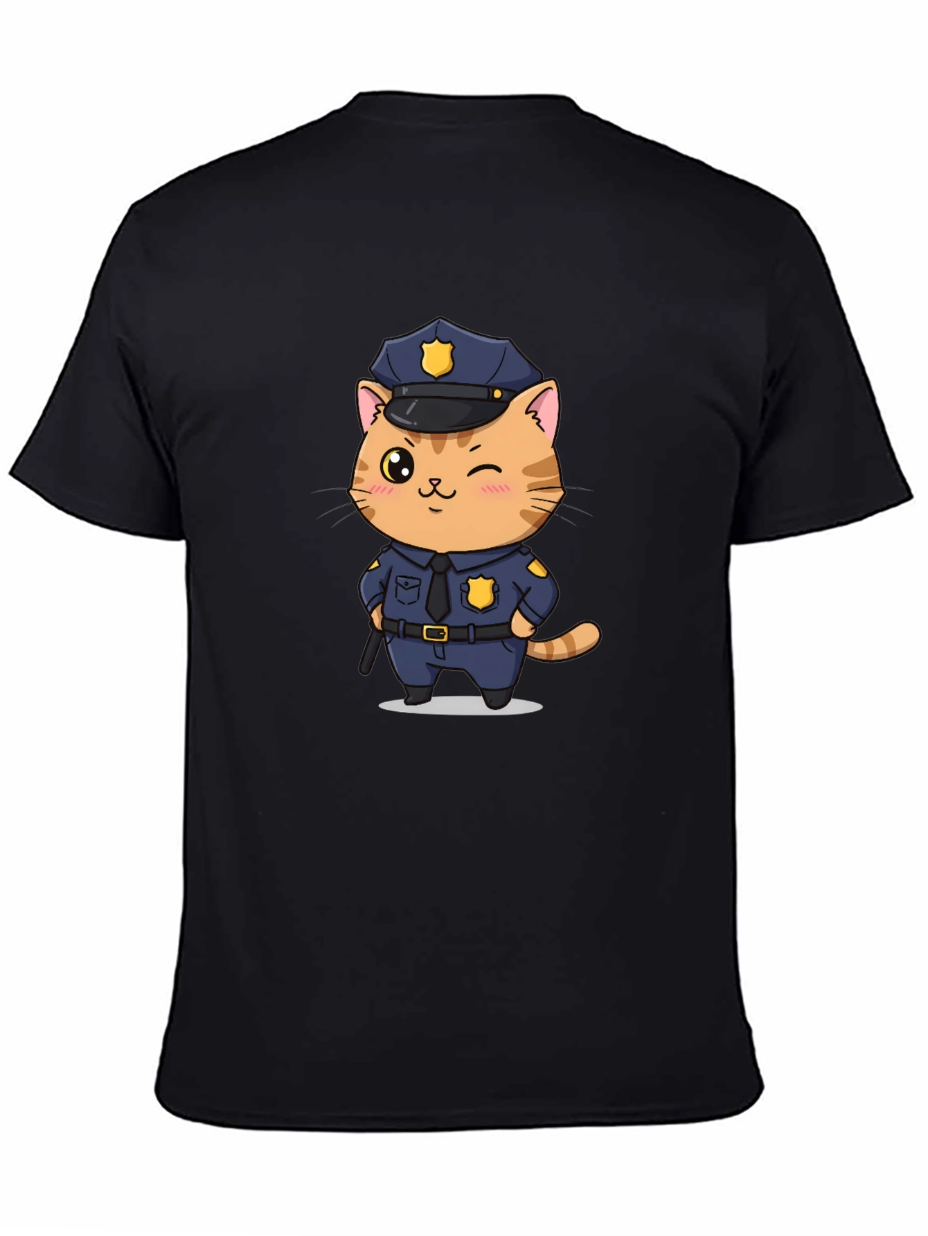 Cat Cop T-Shirt - Funny Police Kitten Tee