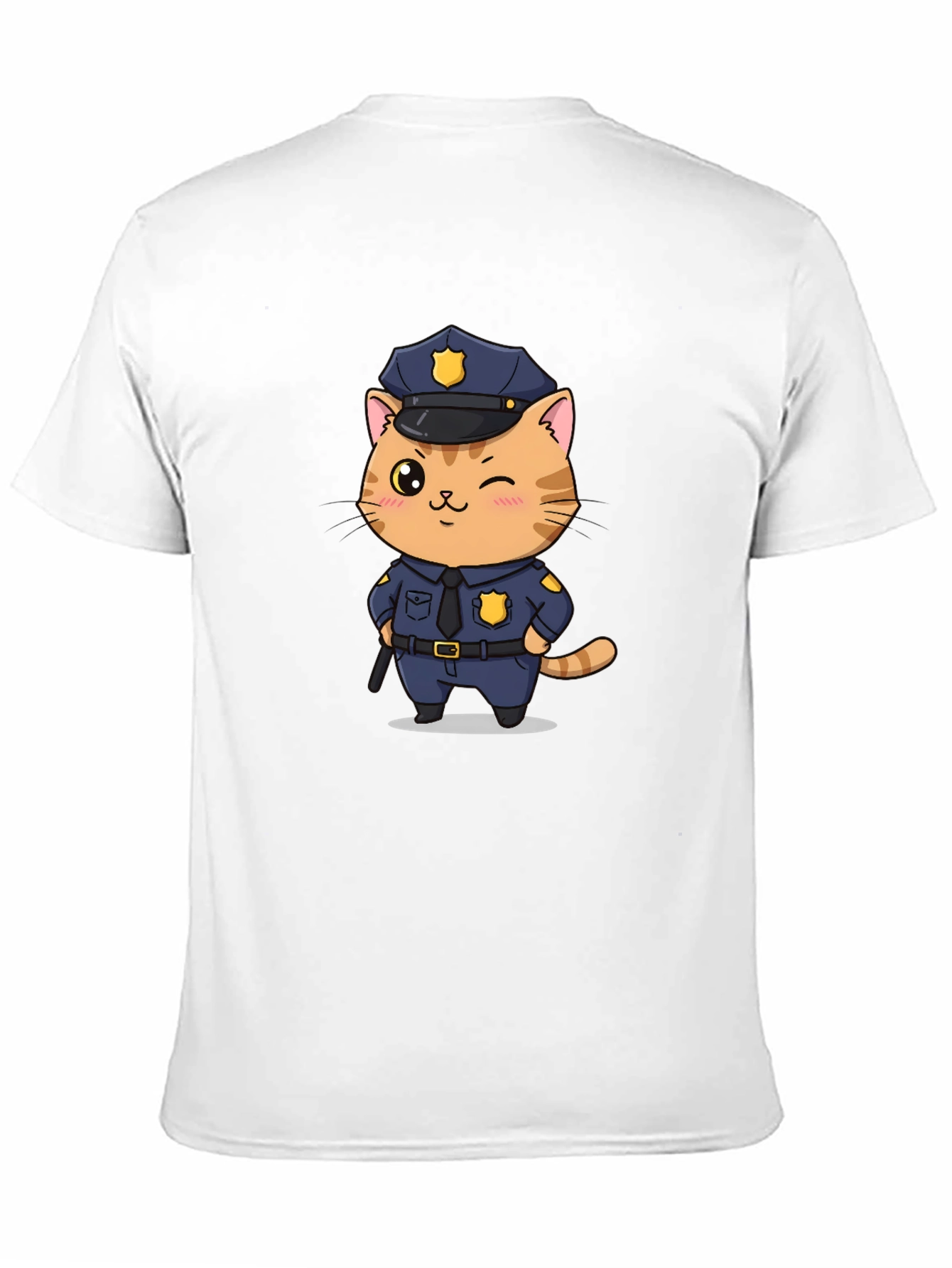 Cat Cop T-Shirt - Funny Police Kitten Tee