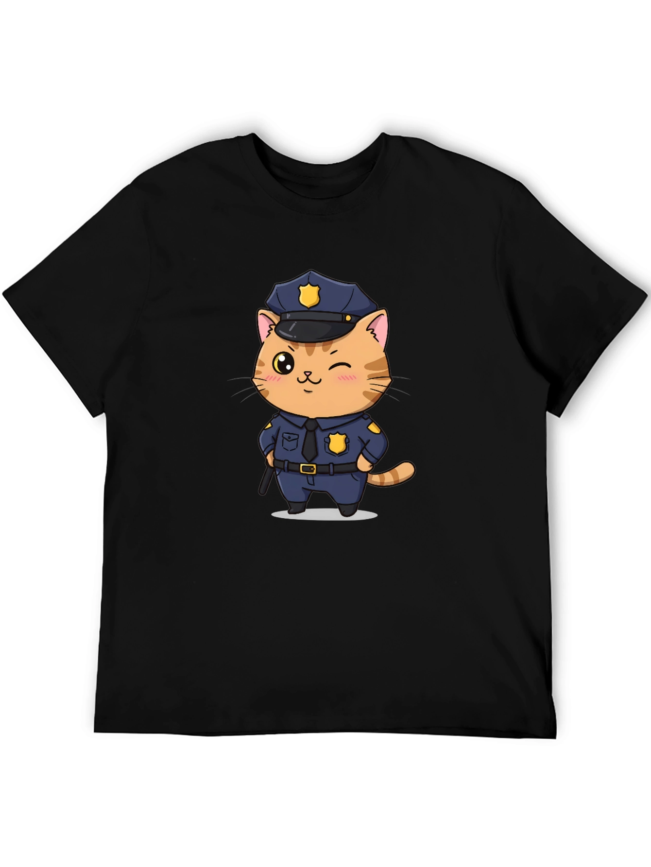 Cat Cop T-Shirt - Funny Police Kitten Tee