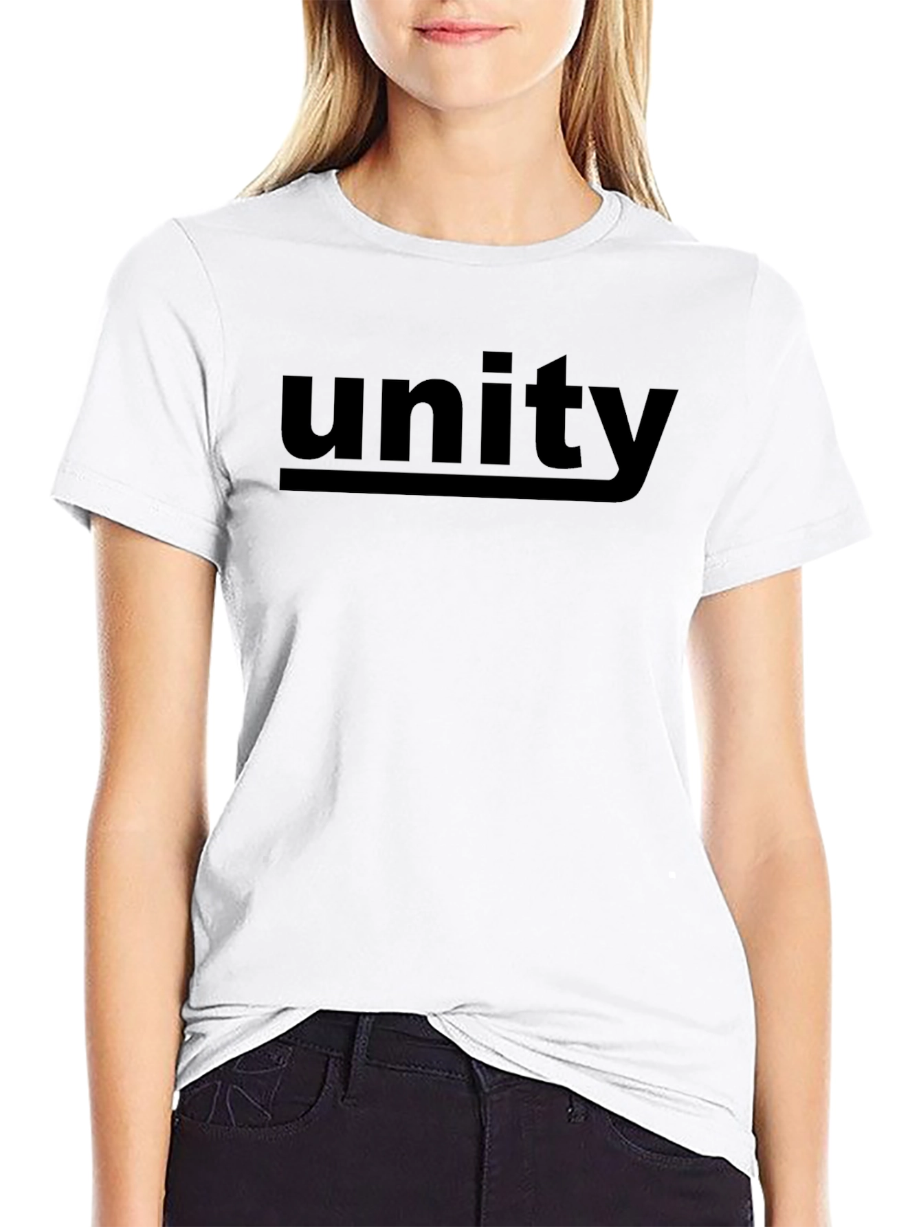 Unity Graphic Print Black T-Shirt