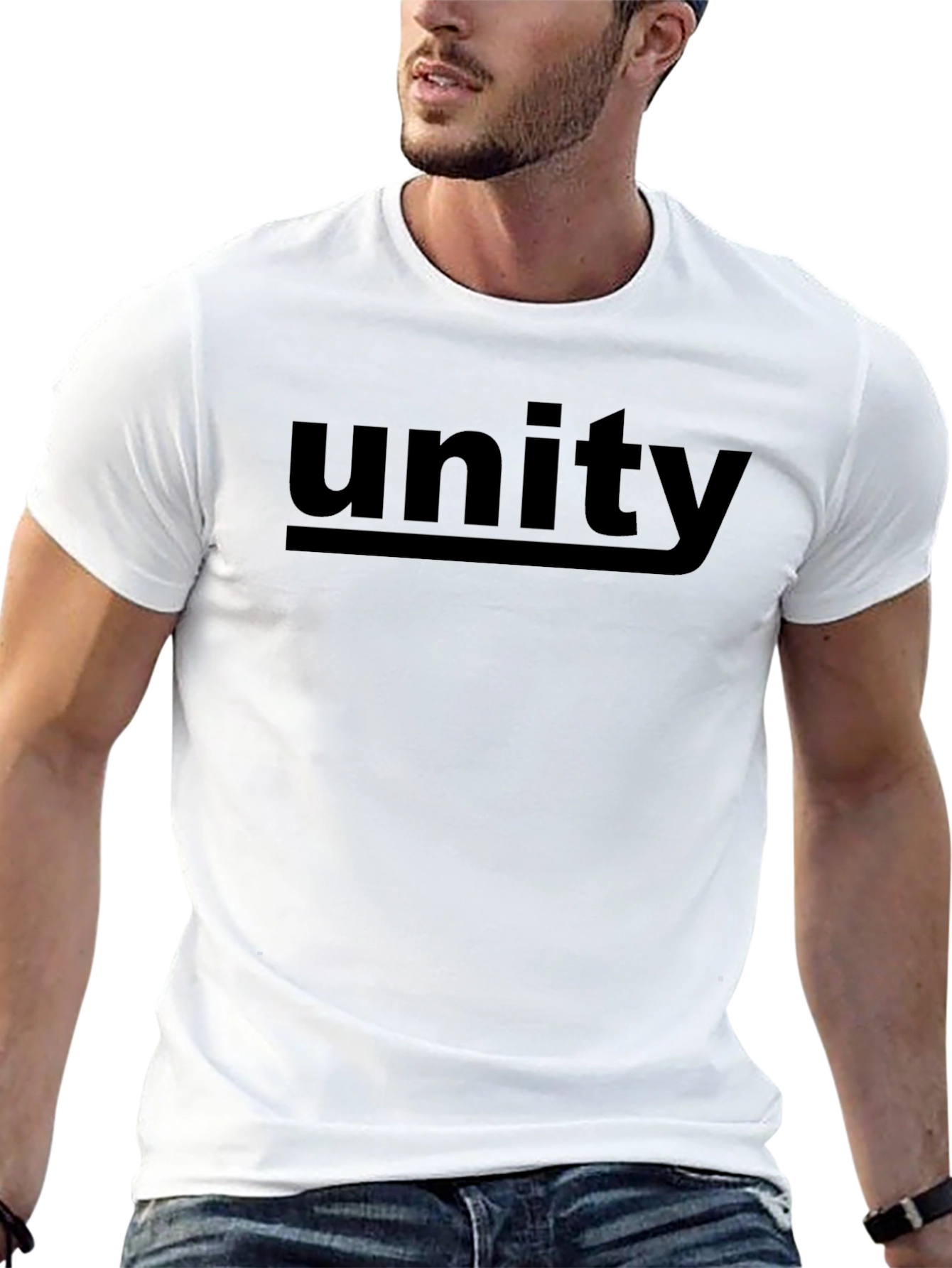 Unity Graphic Print Black T-Shirt