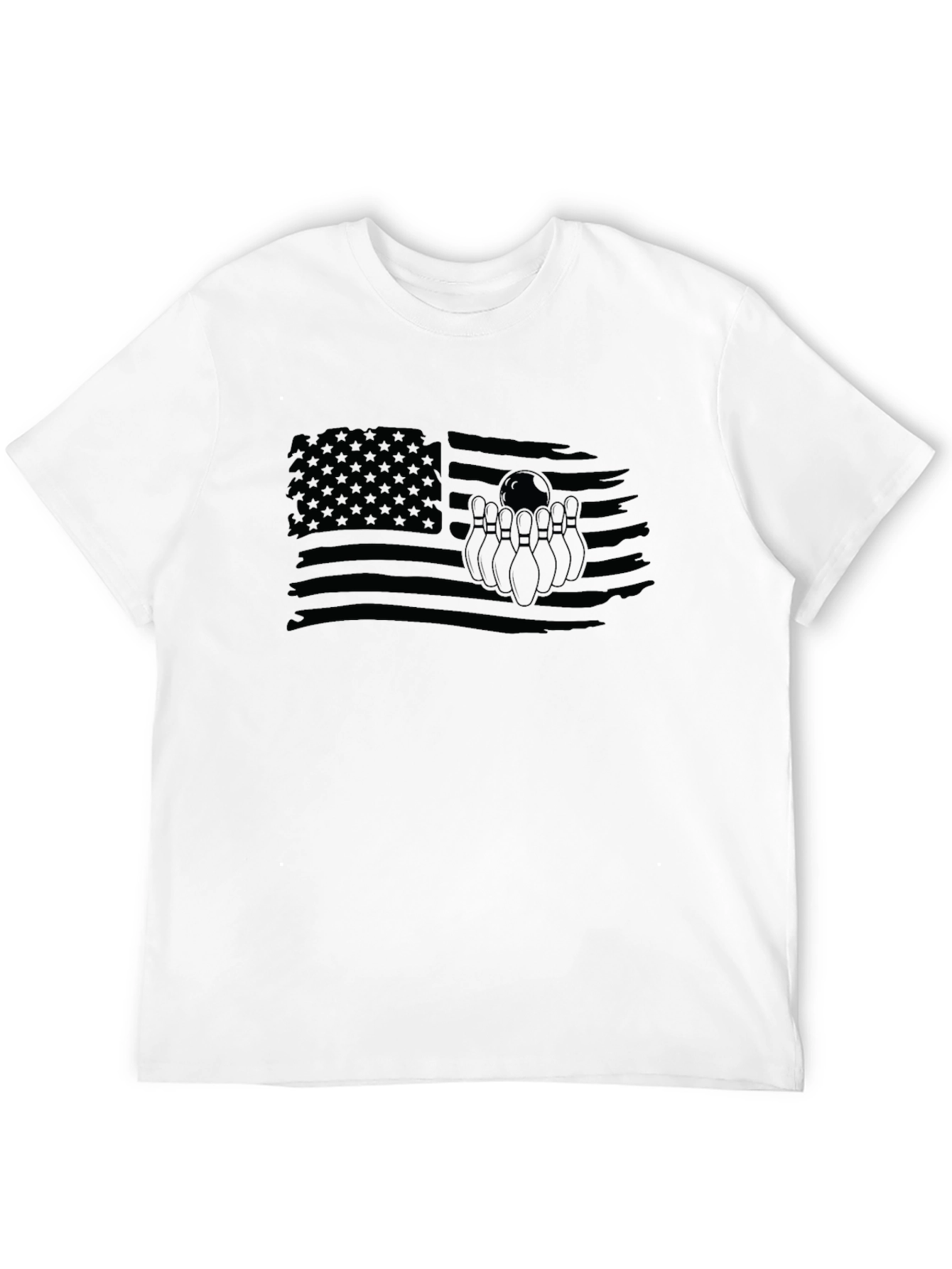 Bowling American Flag Graphic Tee