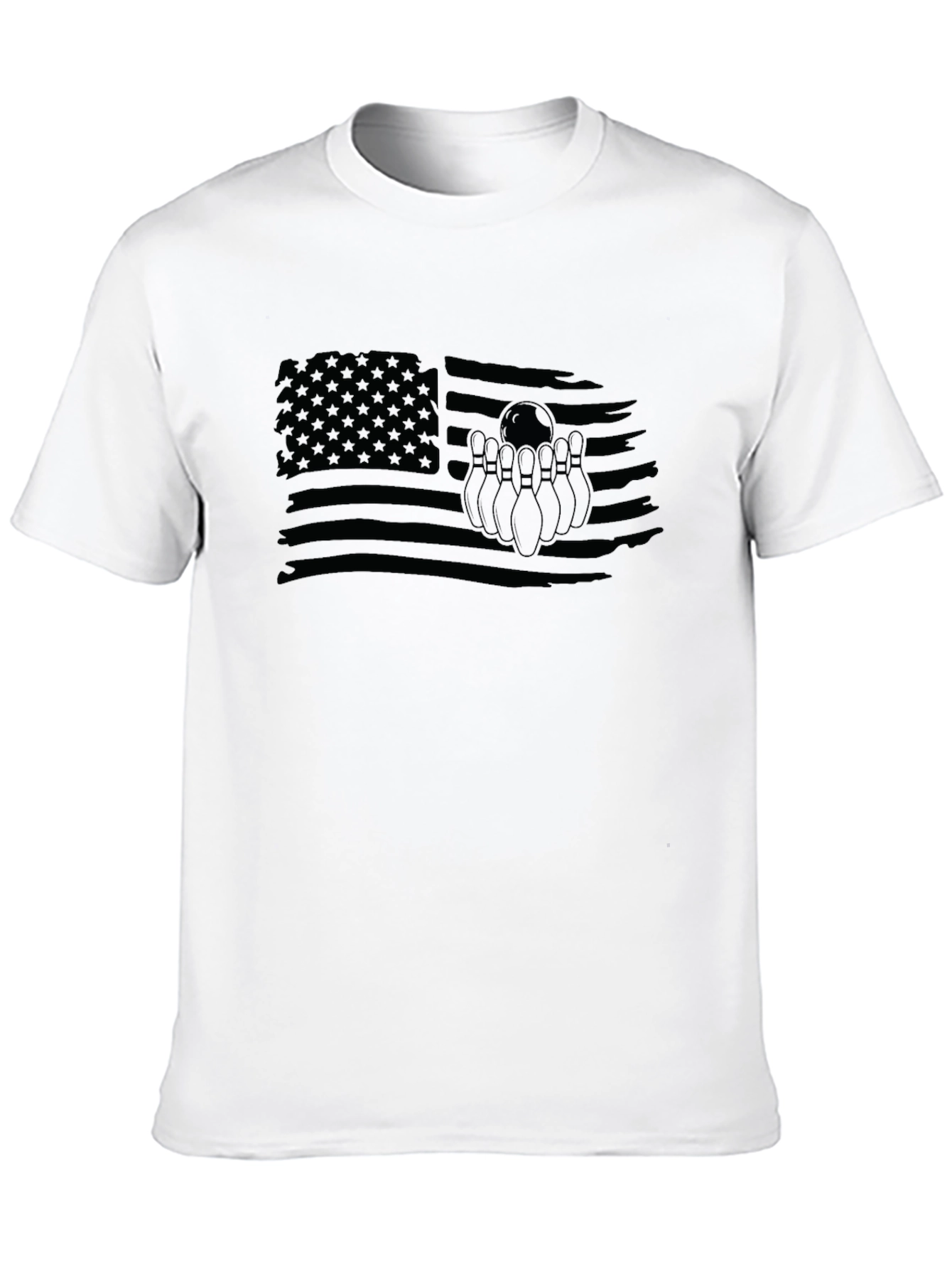 Bowling American Flag Graphic Tee