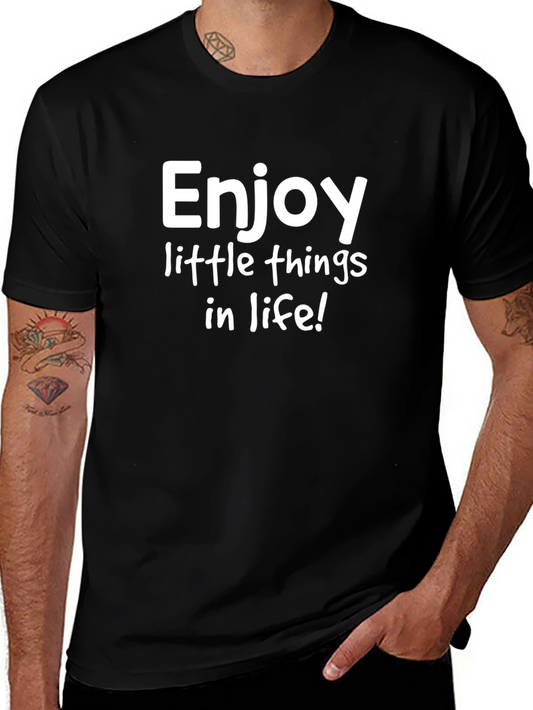 Enjoy Little Things in Life T-Shirt Black