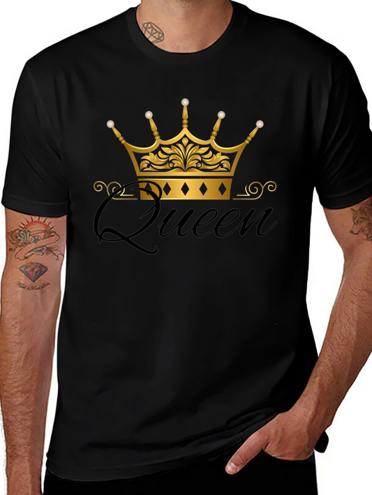 Queen Crown Black T-Shirt