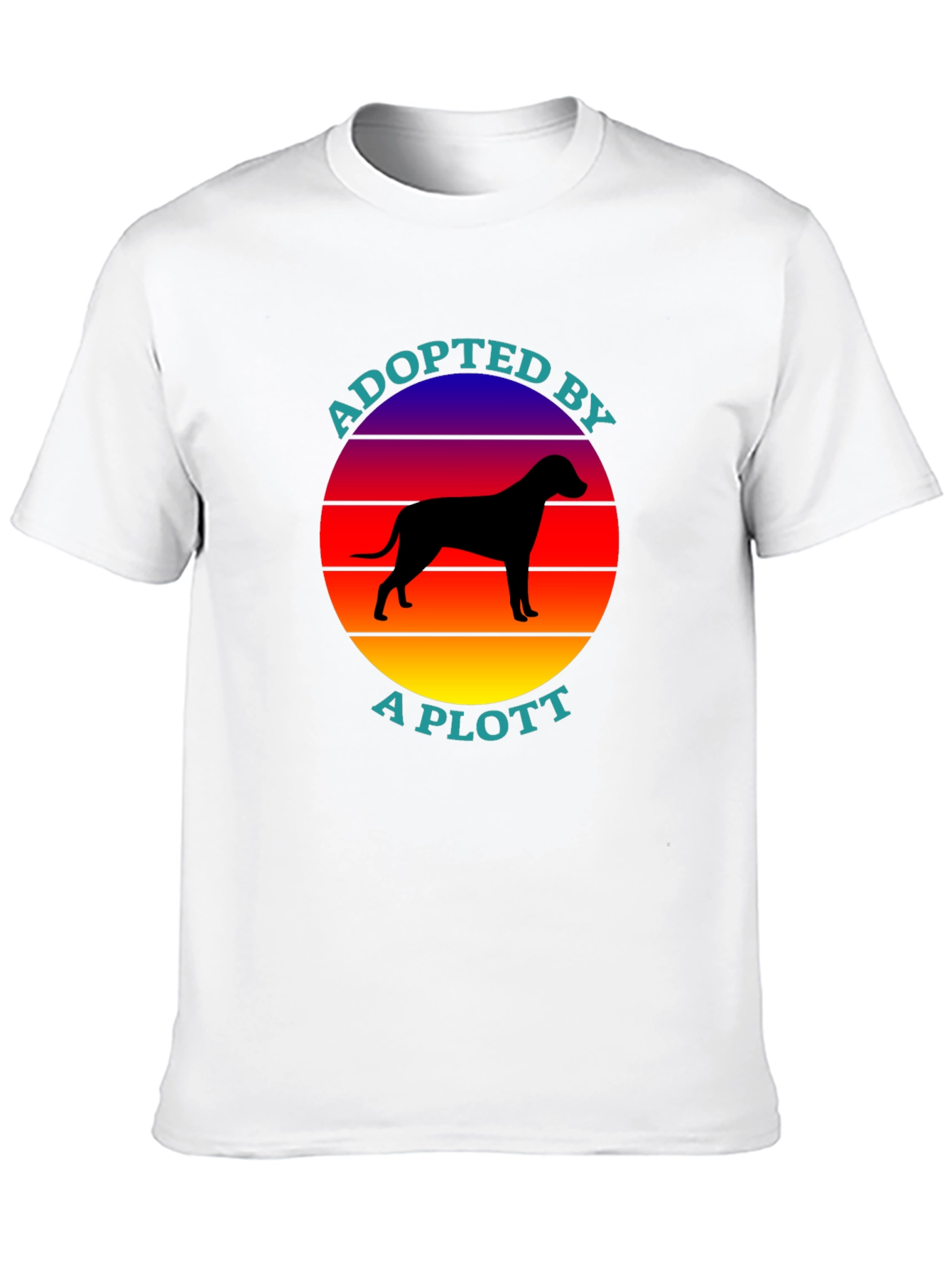 Adopted by a Plott T-Shirt - Dog Lover Tee