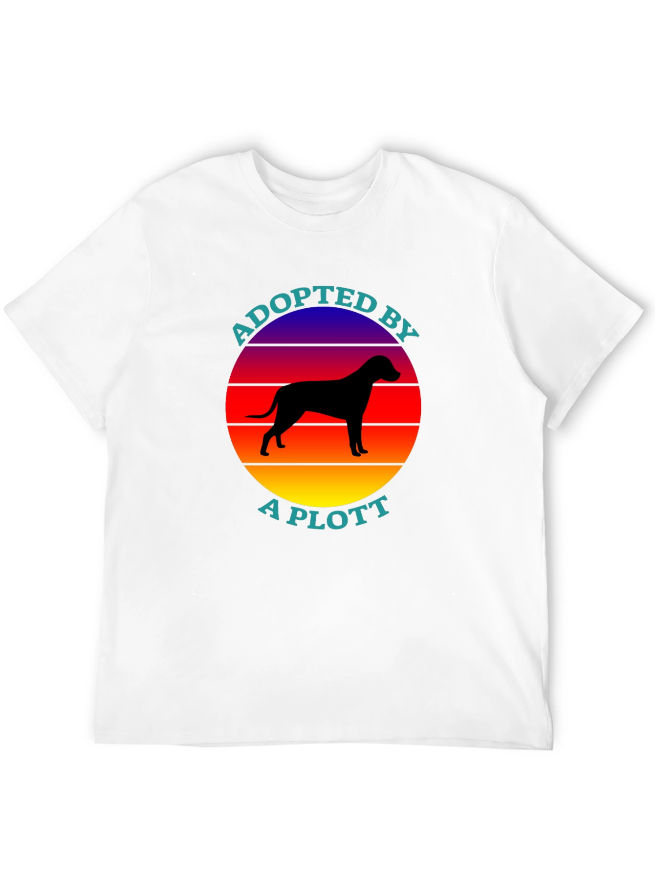 Adopted by a Plott T-Shirt - Dog Lover Tee