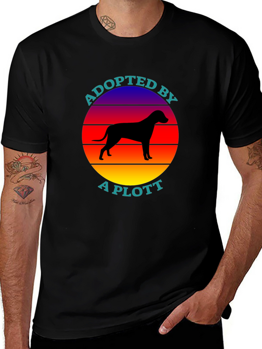 Adopted by a Plott T-Shirt - Dog Lover Tee