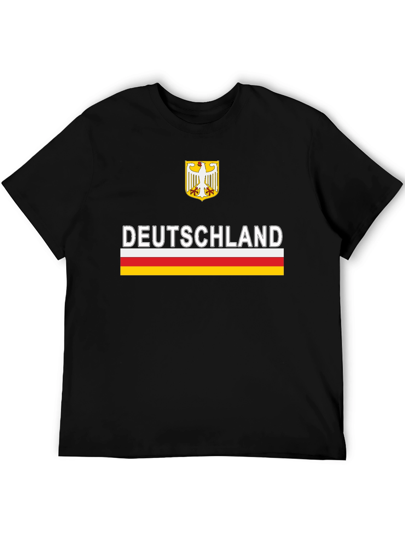 Deutschland Eagle Crest Graphic Tee - Black