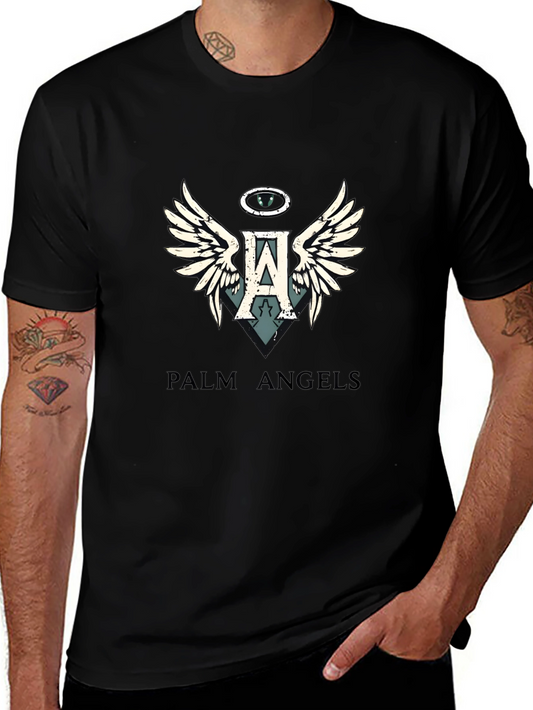 Palm Angels Black Graphic Tee