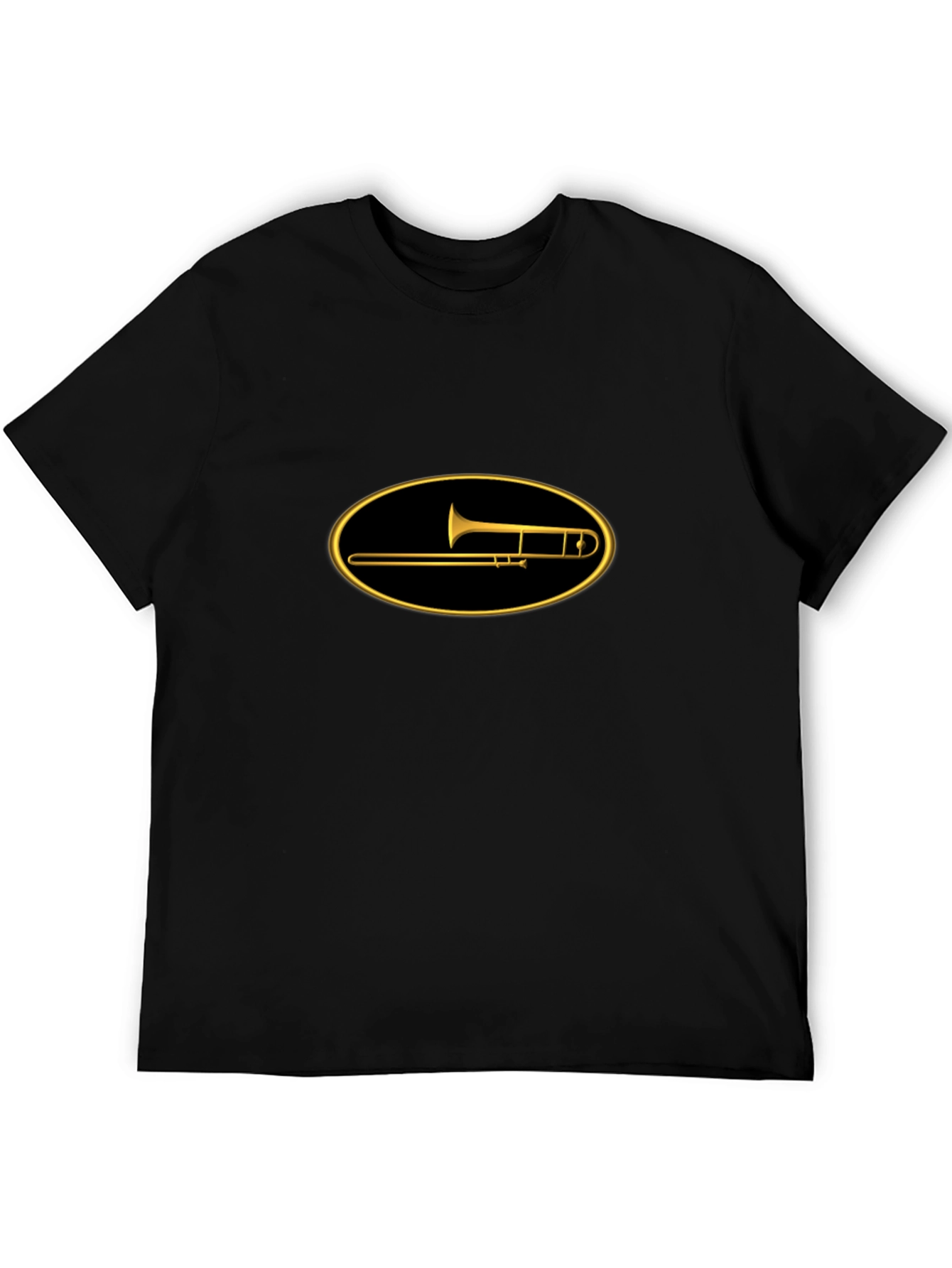 Black Trombone Graphic T-Shirt