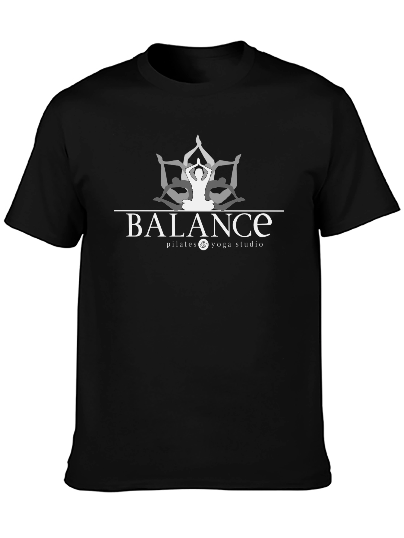 Balance Pilates Yoga Studio T-Shirt - Black