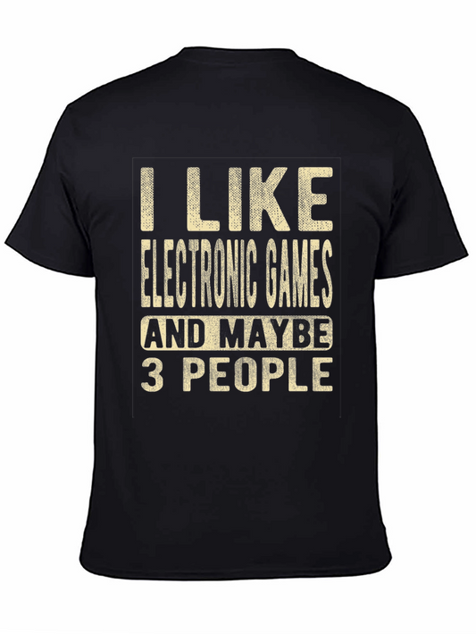 I Like Electronic Games Funny Graphic Tee