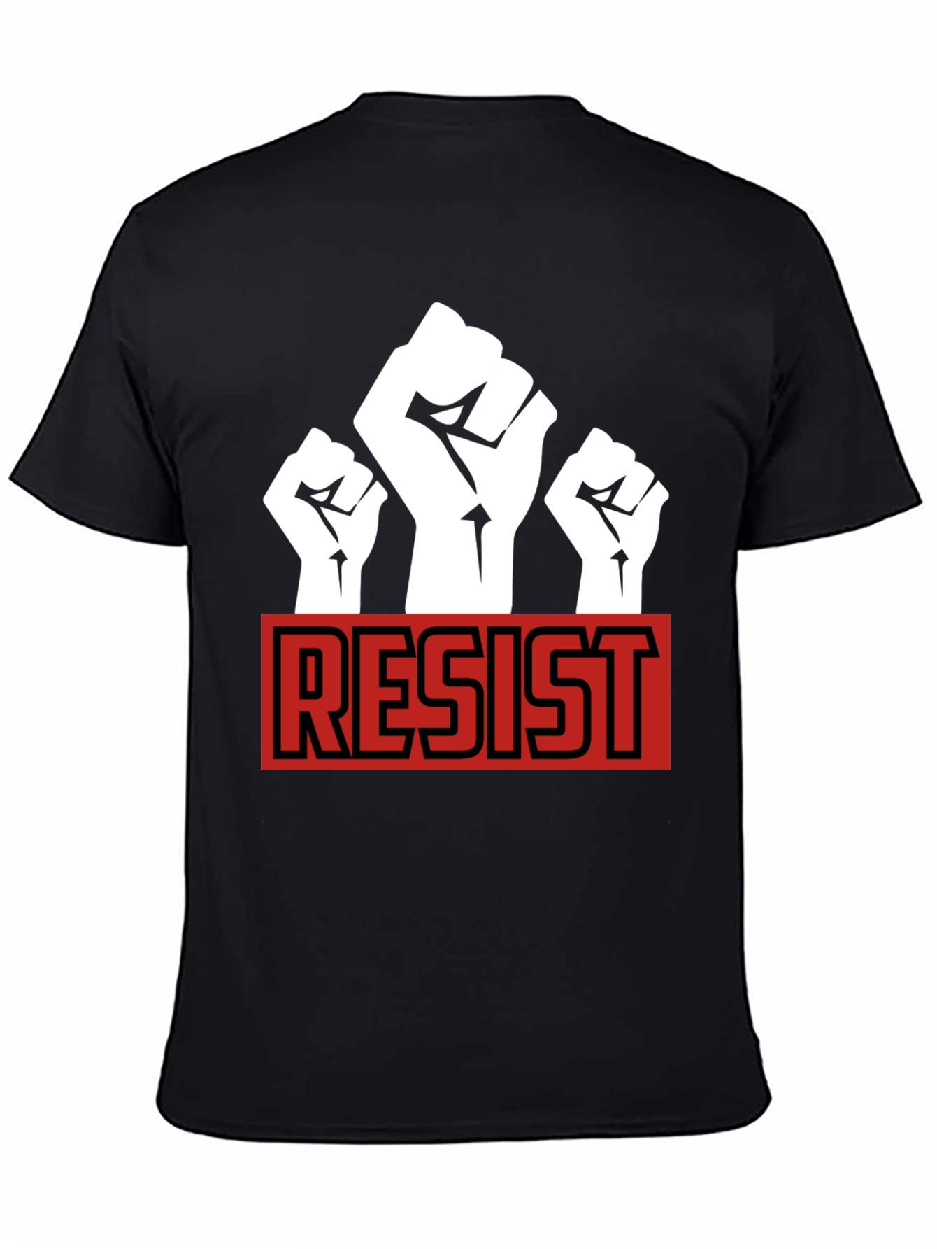 Resist Fist Graphic T-Shirt - Black