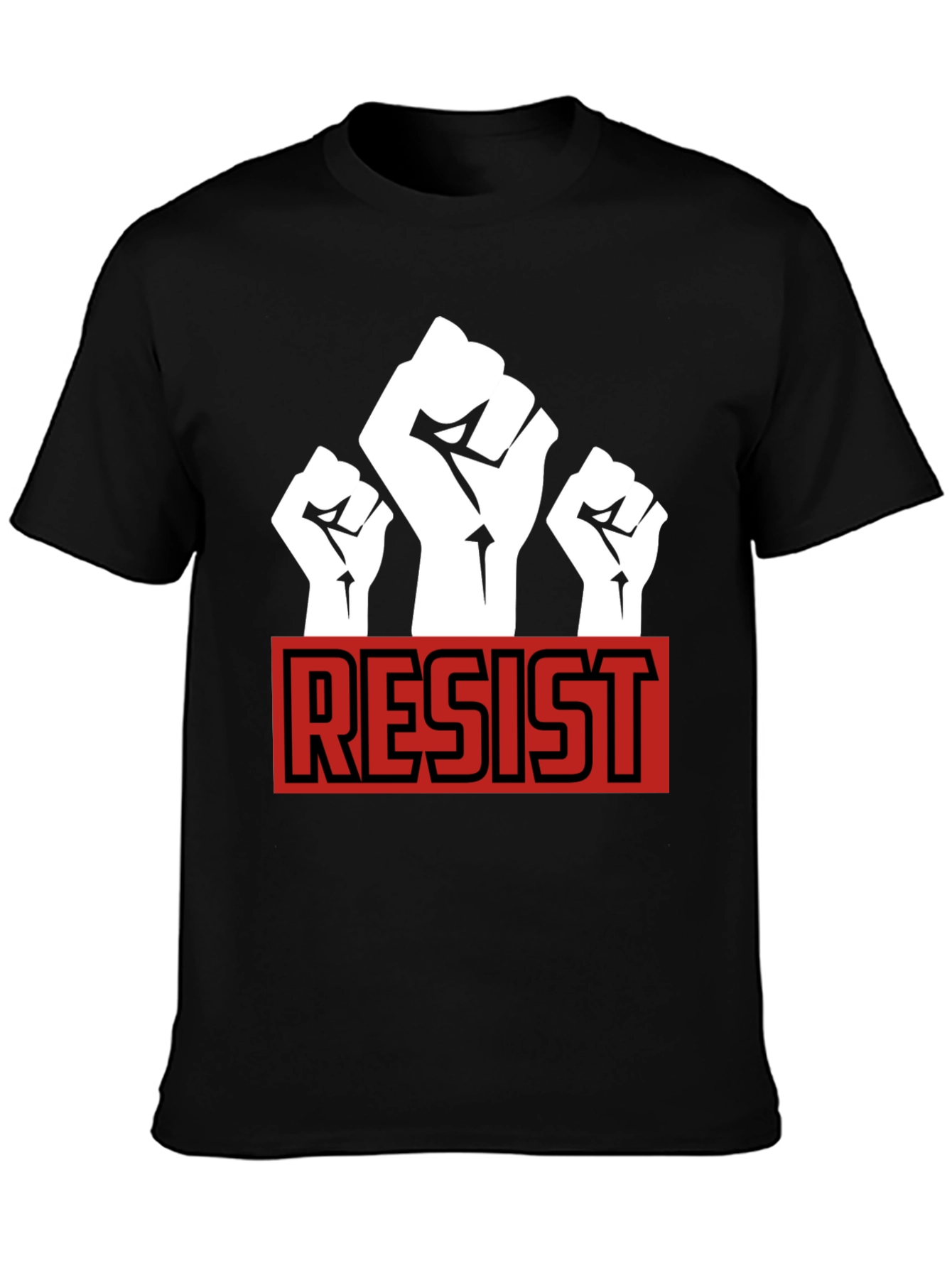 Resist Fist Graphic T-Shirt - Black