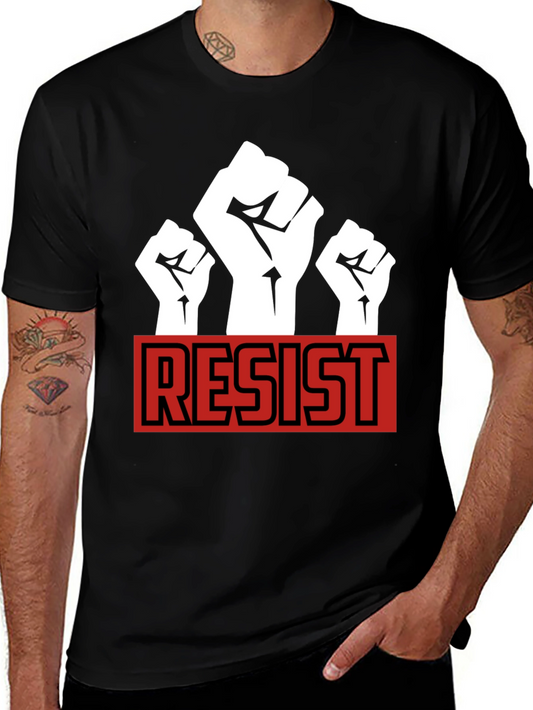 Resist Fist Graphic T-Shirt - Black