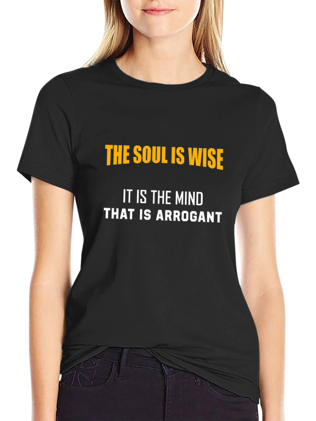 Wise Soul Graphic T-Shirt - Black Cotton Tee