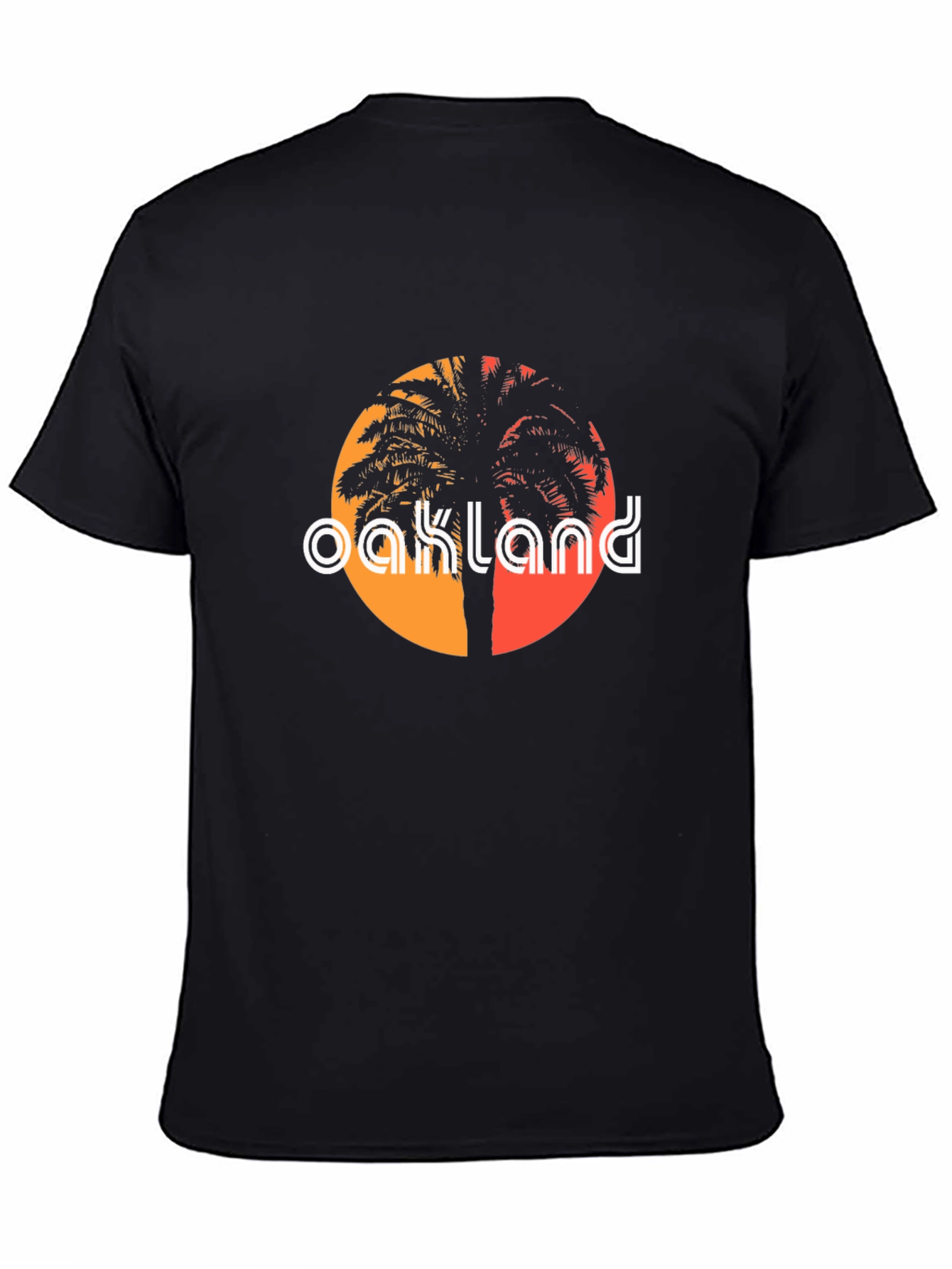 Oakland Palm Tree Graphic Tee - Retro Style