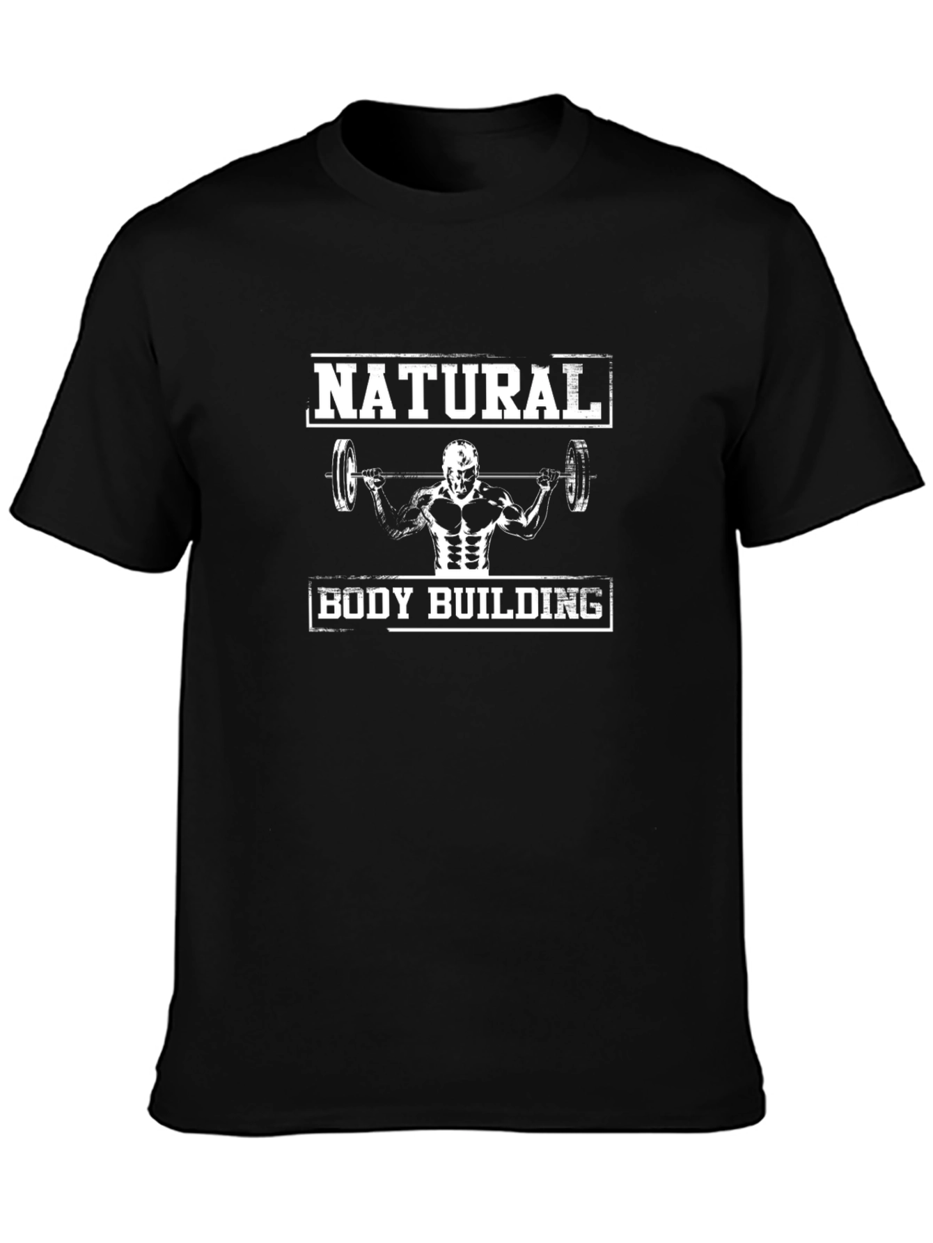 Natural Body Building Black T-Shirt