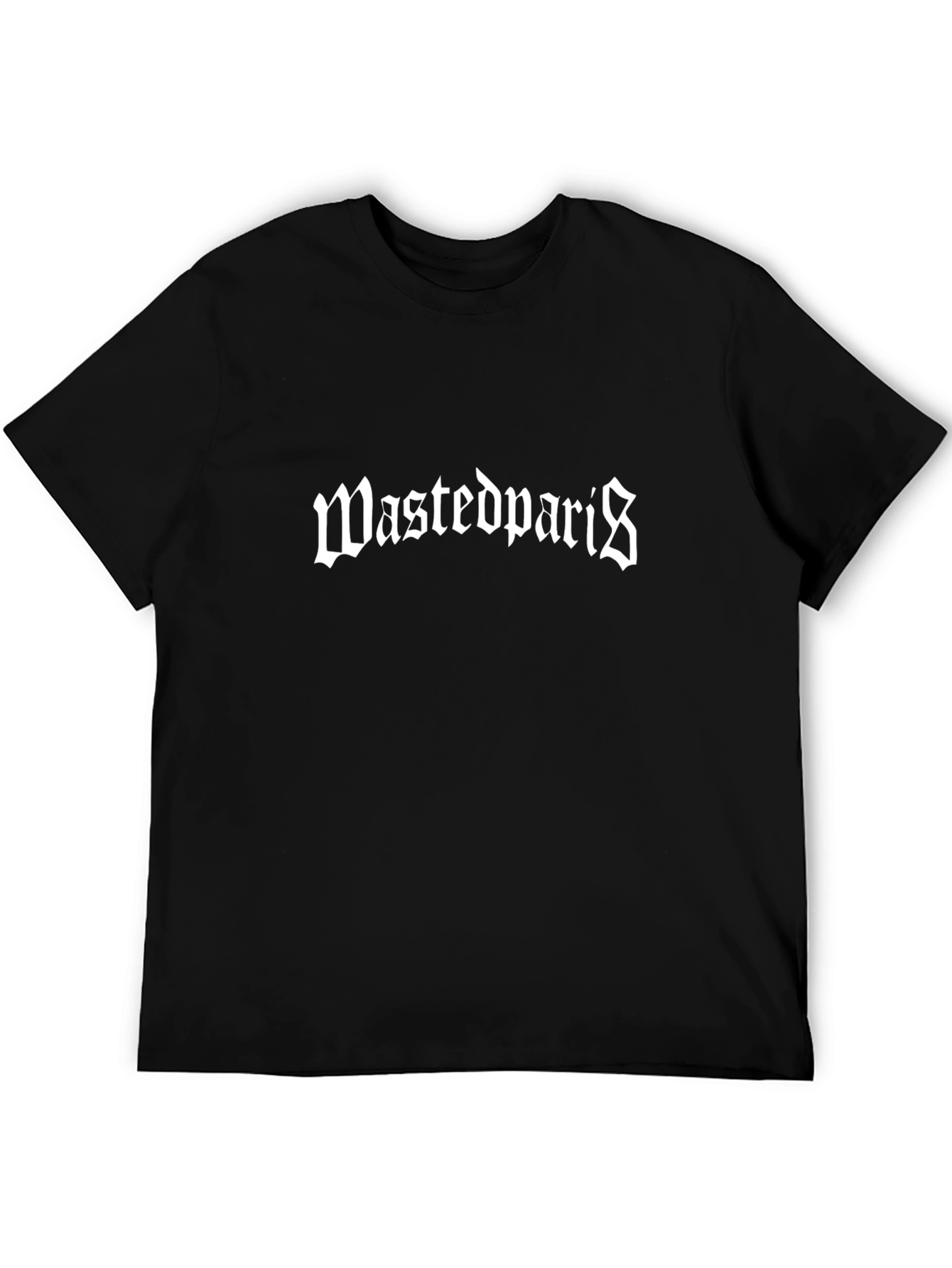 Wasted Paris Graphic Tee - Black Cotton Casual T-Shirt