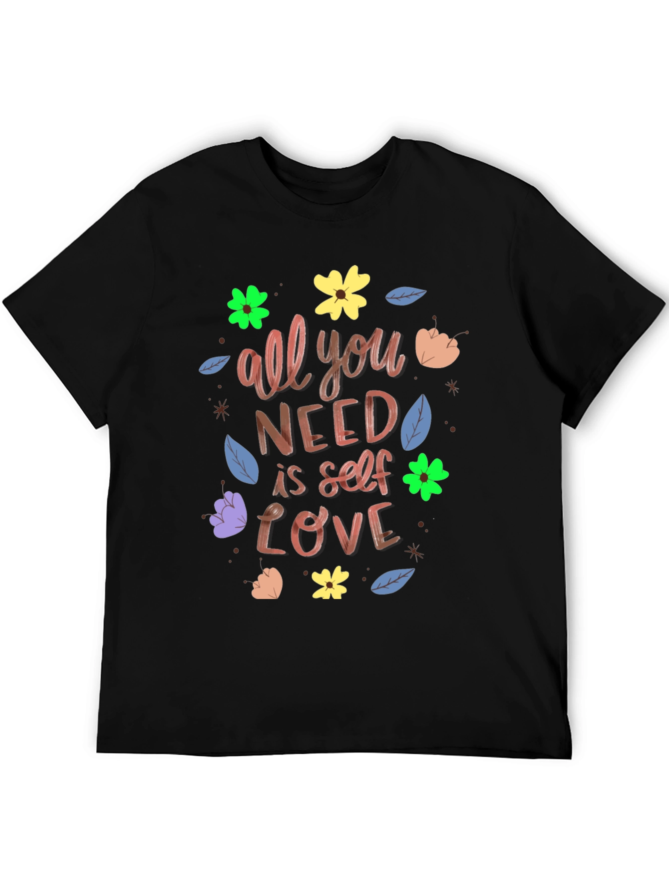 Self-Love T-Shirt: Floral Graphic Tee