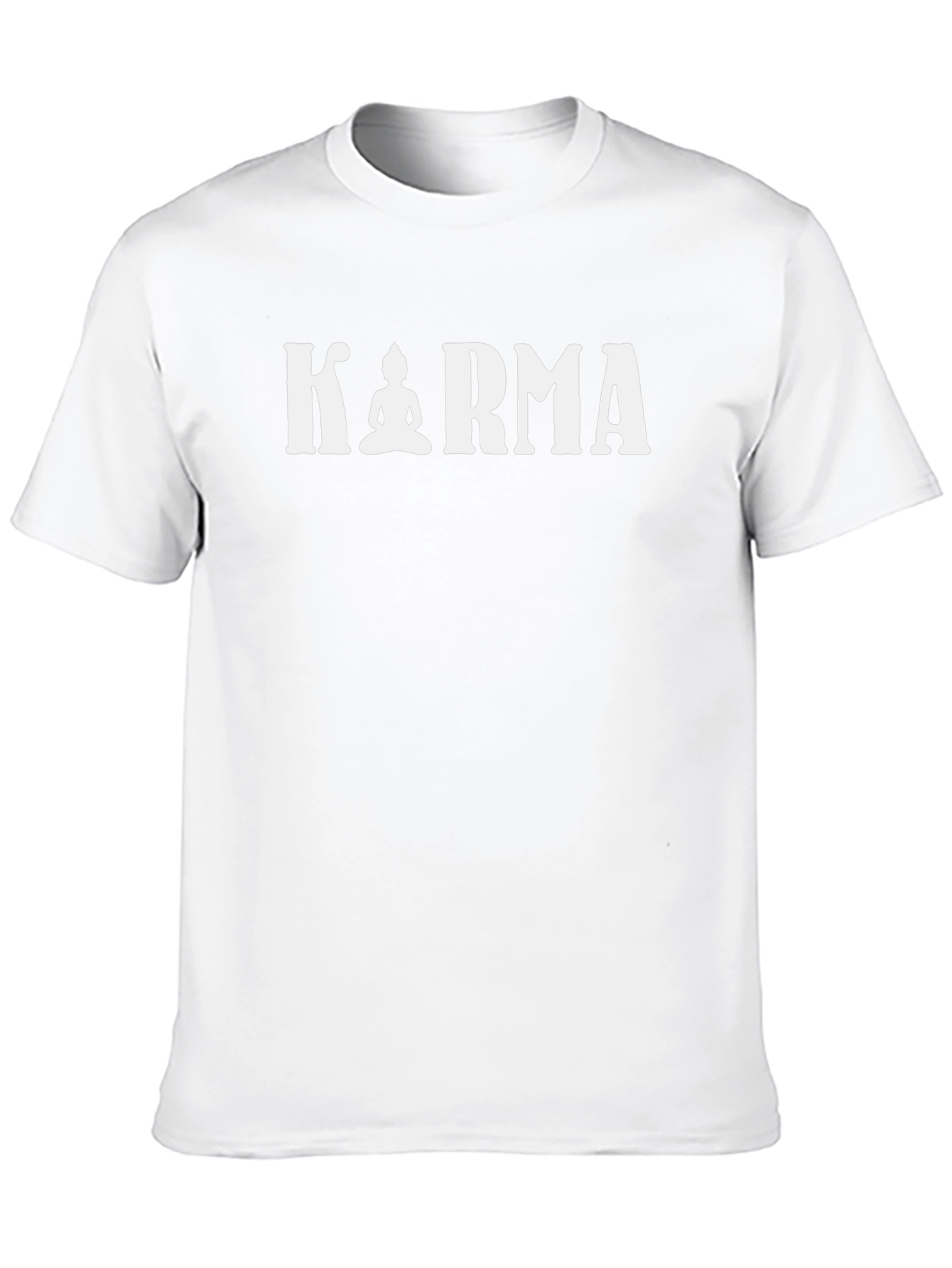 Karma Buddha Graphic Tee - Spiritual Mens T-Shirt