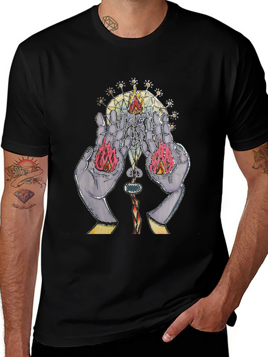 Mystic Hands Graphic T-Shirt - Black