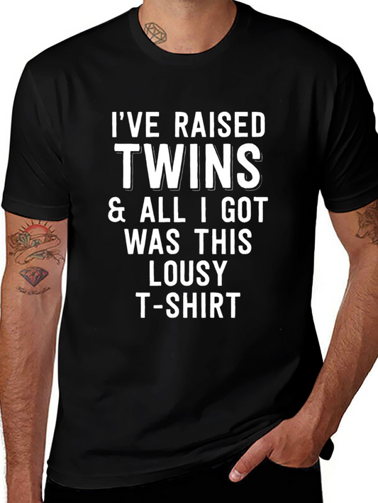 Ive Raised Twins Funny Graphic T-Shirt