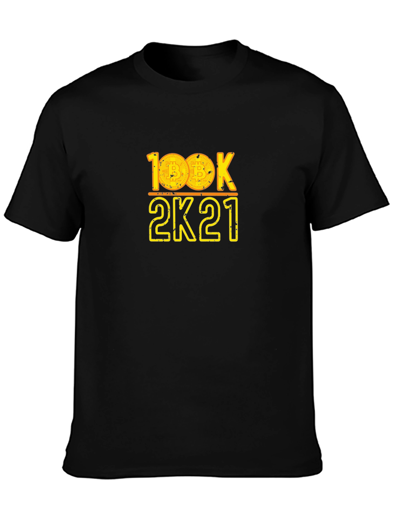 Bitcoin 100K 2K21 Graphic Tee - Crypto HODL!