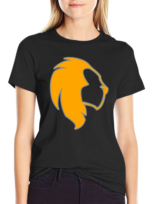 Lion Head Graphic Black Tee - Bold & Stylish