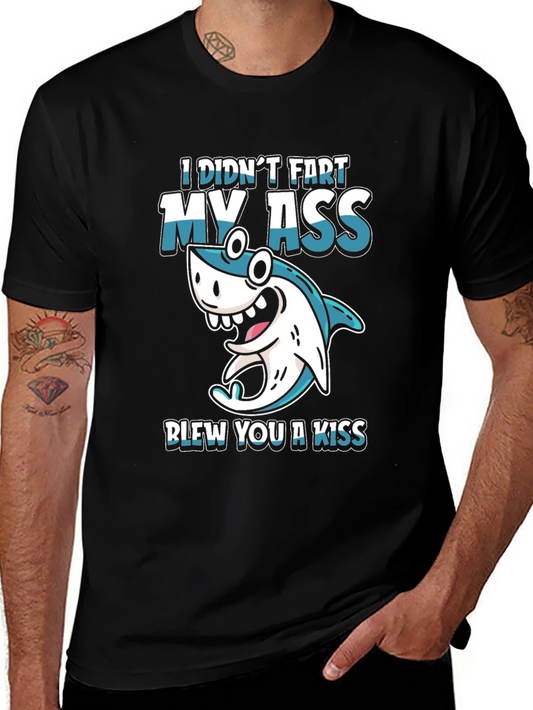 Funny Shark Fart Kiss T-Shirt - Humor Tee
