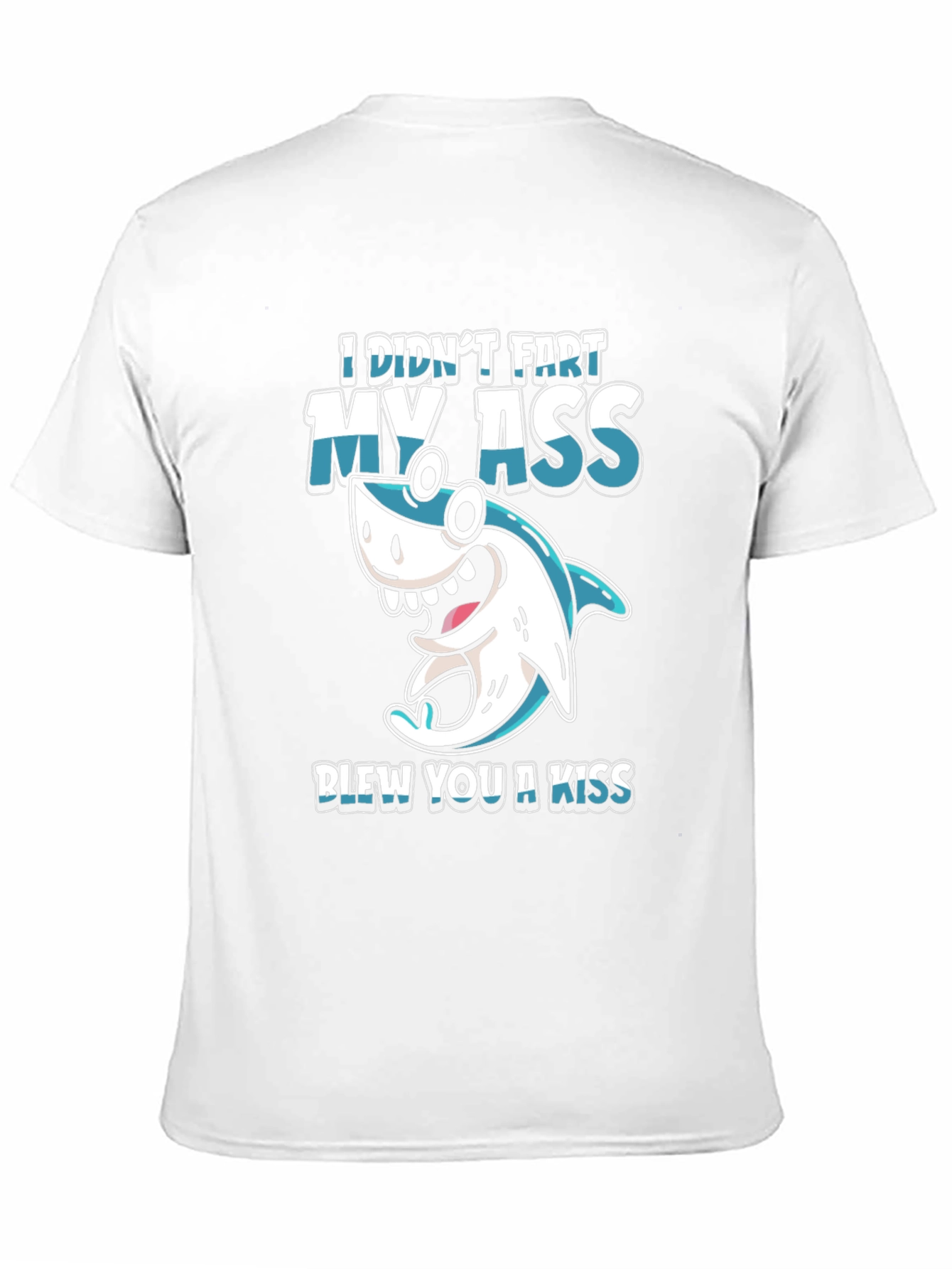 Funny Shark Fart Kiss T-Shirt - Humor Tee