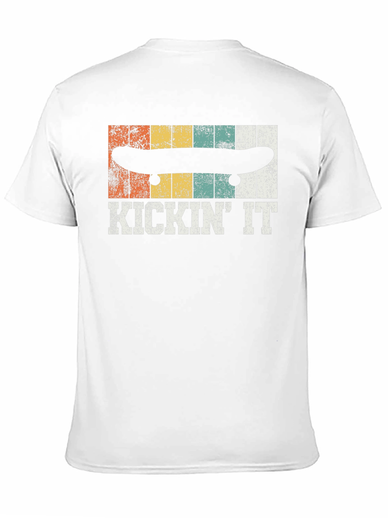 Kickin It Skateboard T-Shirt - Retro Style