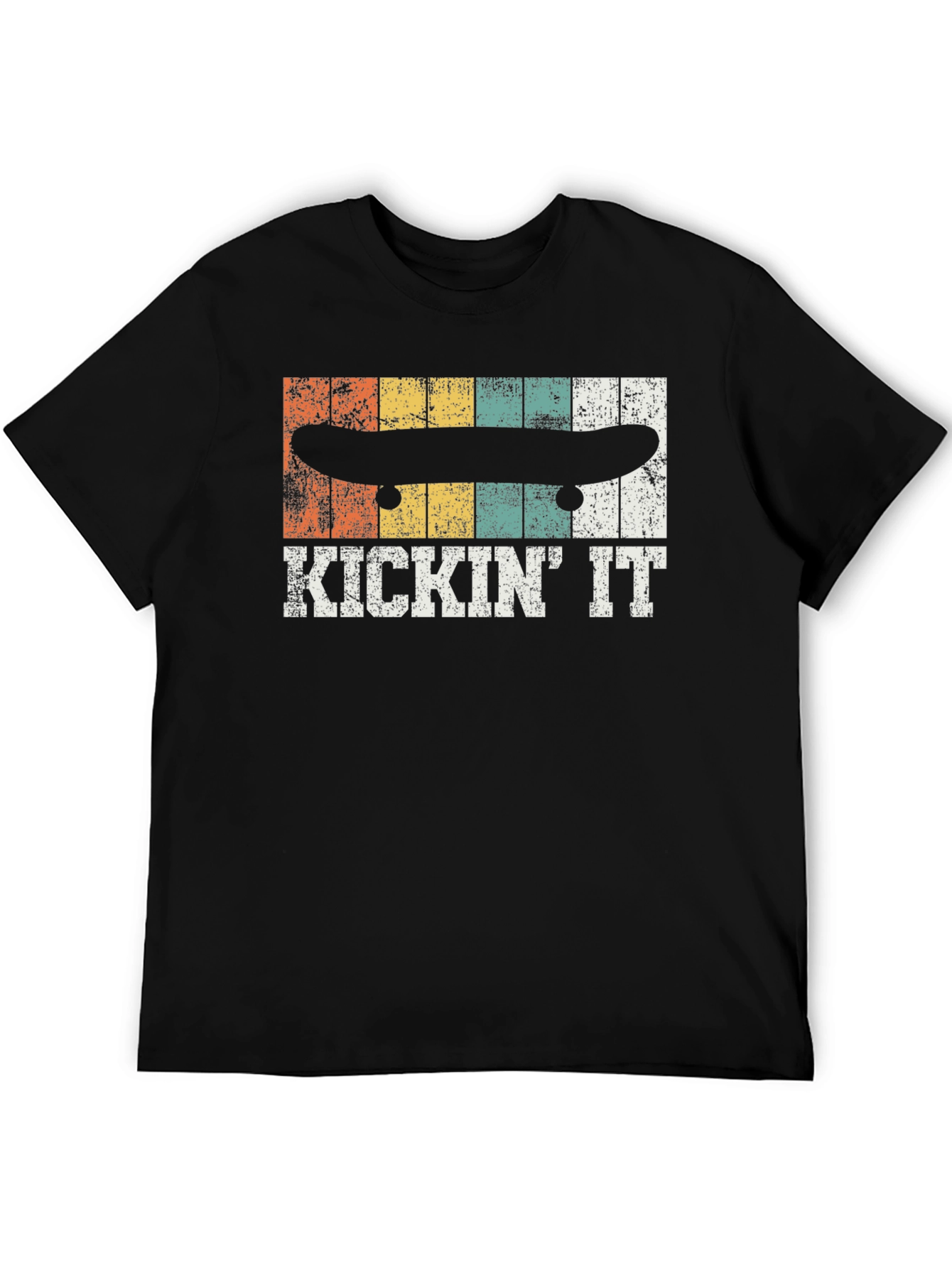 Kickin It Skateboard T-Shirt - Retro Style