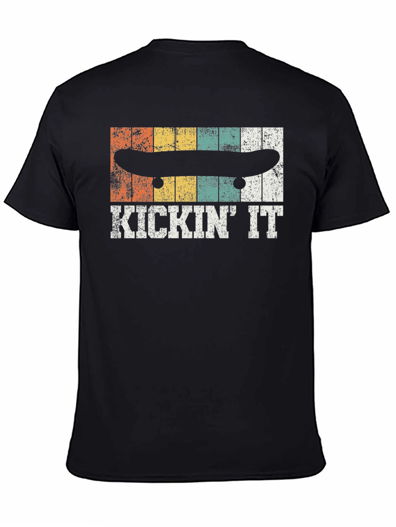 Kickin It Skateboard T-Shirt - Retro Style