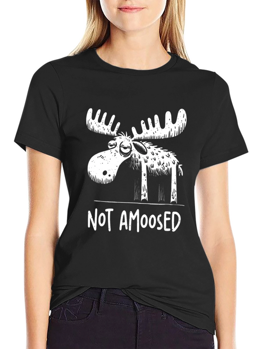 Not Amoosed T-Shirt - Funny Moose Graphic Tee