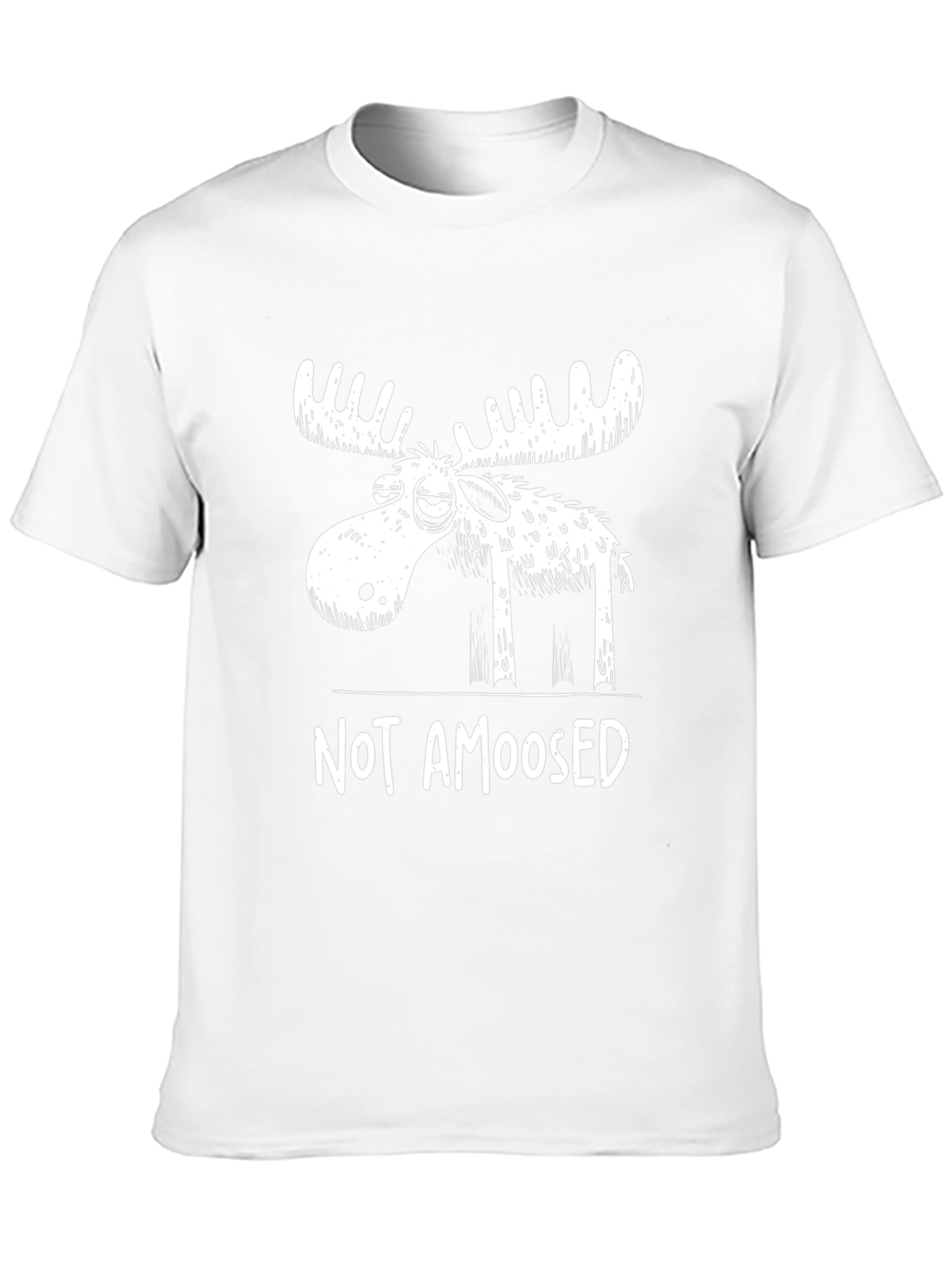 Not Amoosed T-Shirt - Funny Moose Graphic Tee